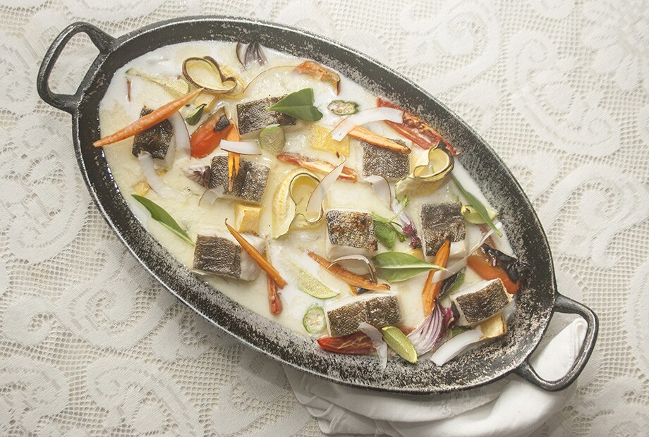 Bacalhau ao leite de coco